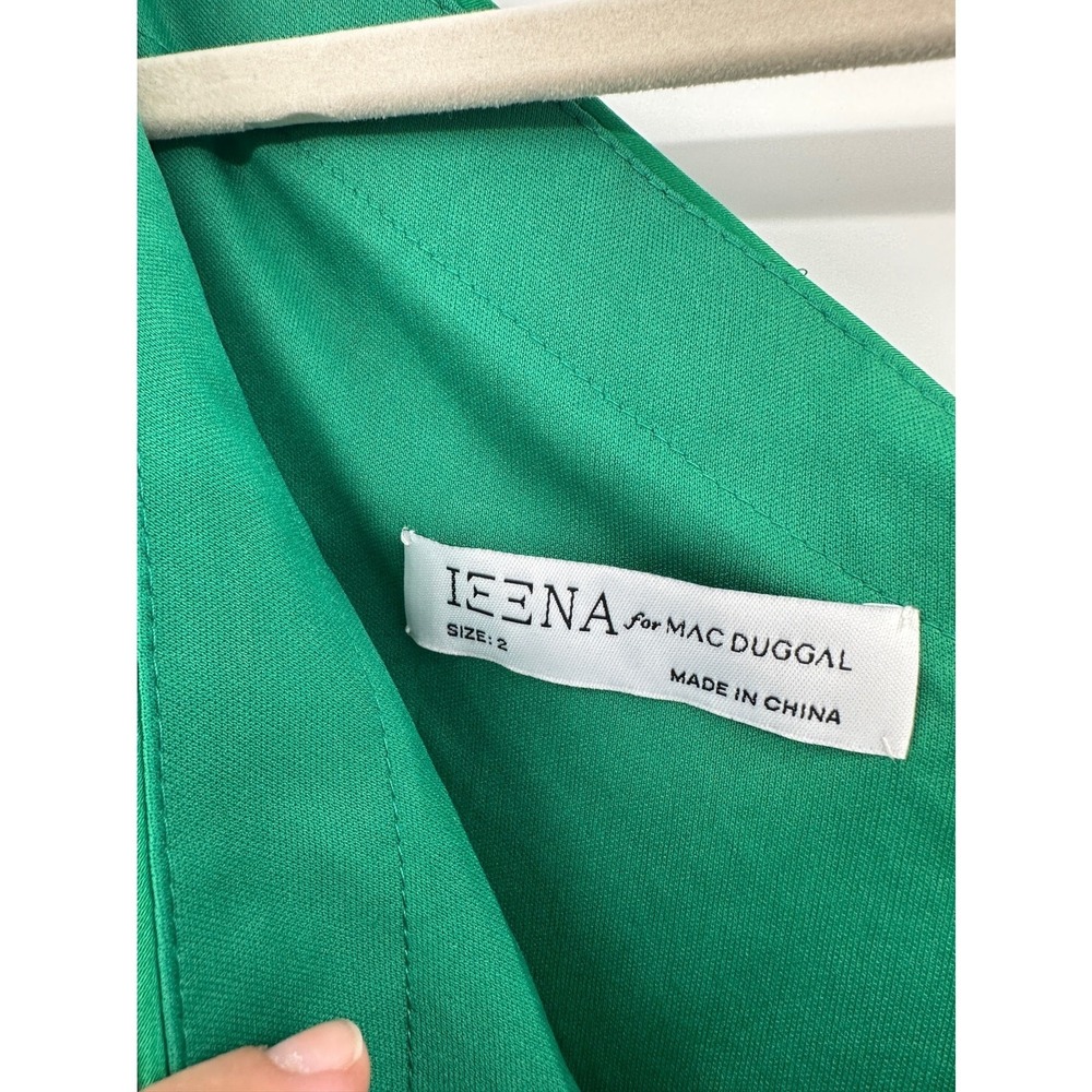 Mac Duggall Ieena 26654 Draped One Shoulder Satin Gown Emerald Green 2 NWT‎ - Picture 5 of 9